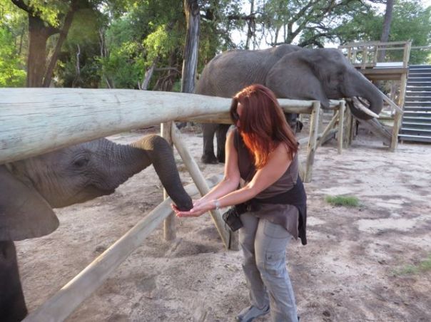 She can barely use her trunk!