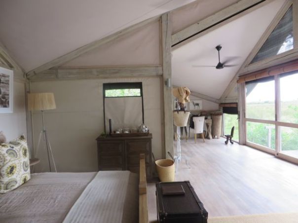 Looking back to the desk area