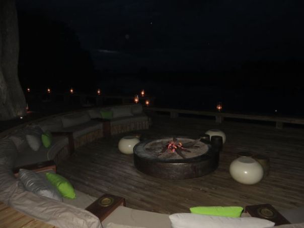 Pre-dinner back at camp