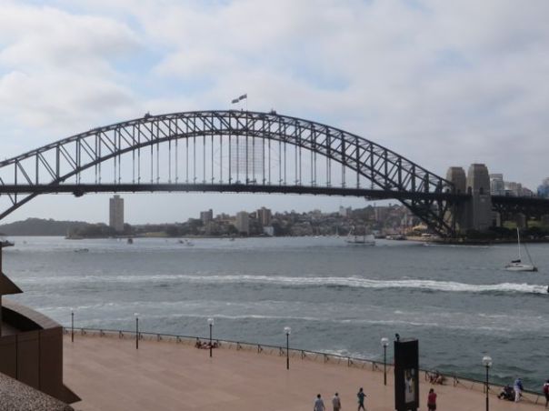 Harbor Bridge with people on top!