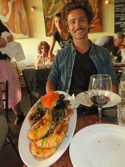 Matthew and our amazing seafood platter