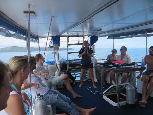 Jeff the cook giving us a briefing.