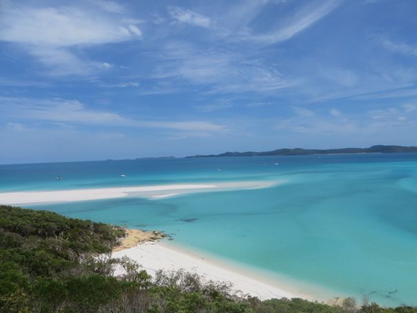 1st glimpse of Whitehaven Beach