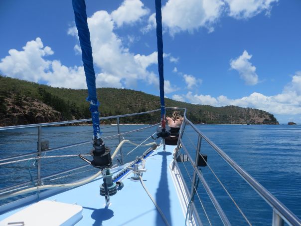 Sailing back to Airlie Beach