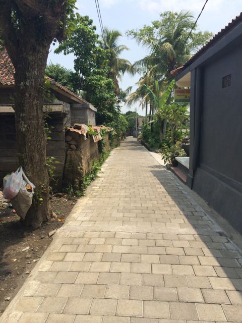 My street, Jl. Sandat, leading to The White Villas