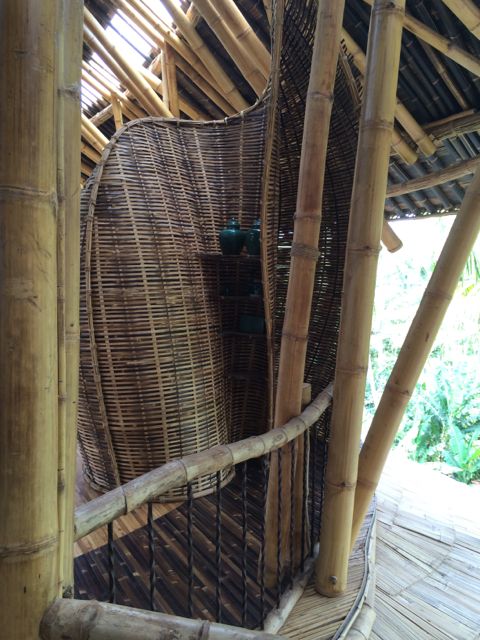 Bathrooms are pod-like stations that curl you in.