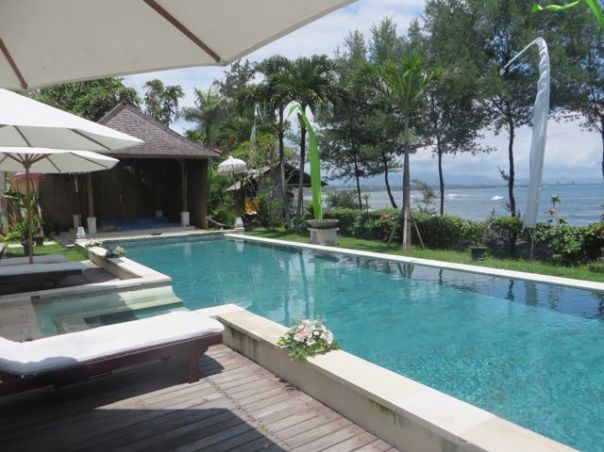 Stunning pool with the beach just beyond...