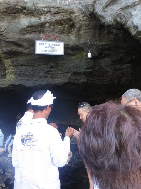 Holy water shrine...