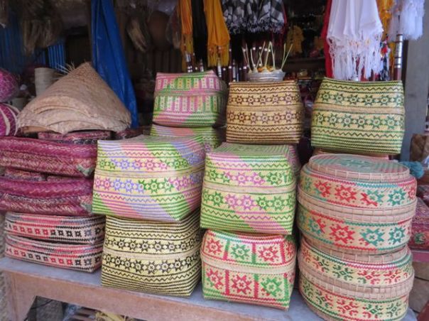 Baskets at the market