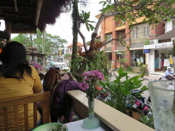 Lunch at a local Warung on the main street in Ubud.