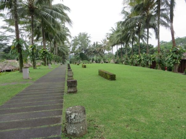 Walking the path to the spa