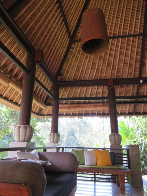 Waiting at the spa for my treatment.