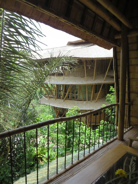 And looking out at Sharma Springs from the guest house.