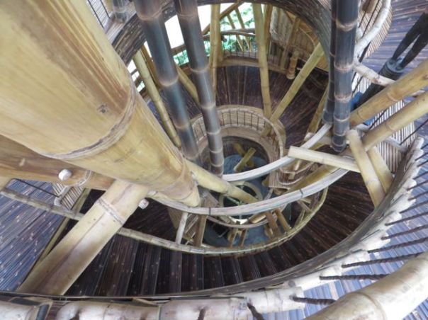 Fantastical bamboo architecture.