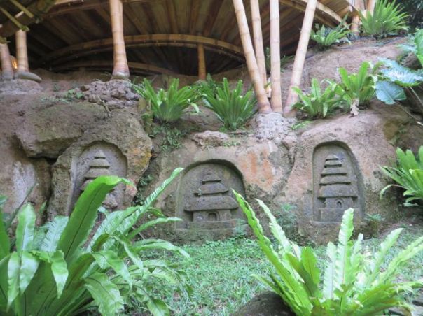 Detail carved into rock.