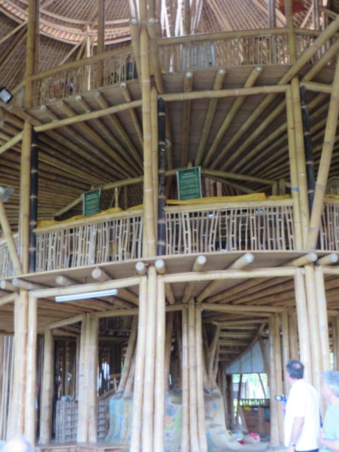 The central meeting structure with the offices upstairs