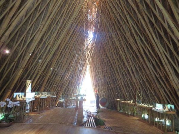 Inside the showroom.