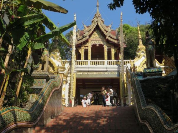 Top of the steps, Wat Phra Doi Suthep