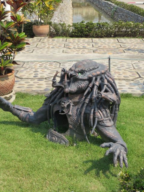 Monster lawn ornaments
