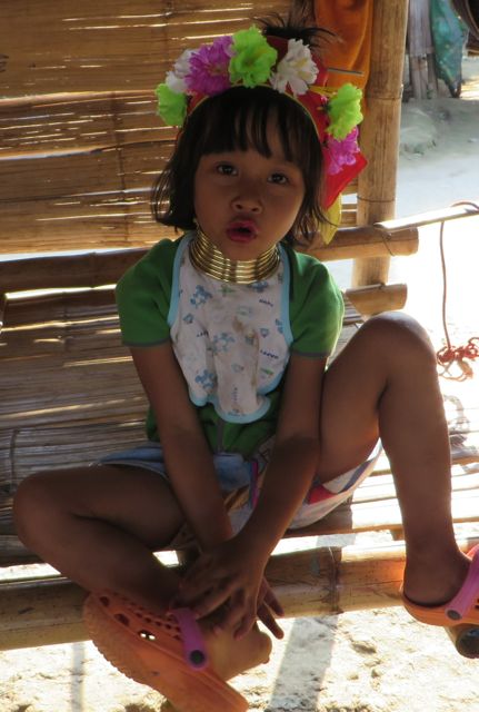 Long Neck Karen Tribe, young girl