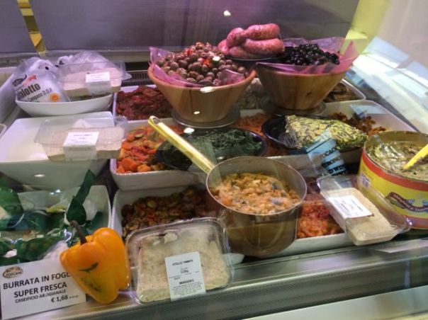 At my fave local corner store...ribuletta in the copper pot