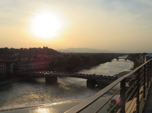 Sunset on the Arno