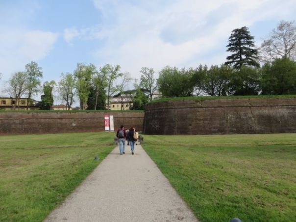 This is outside the walls, as we were walking toward them.