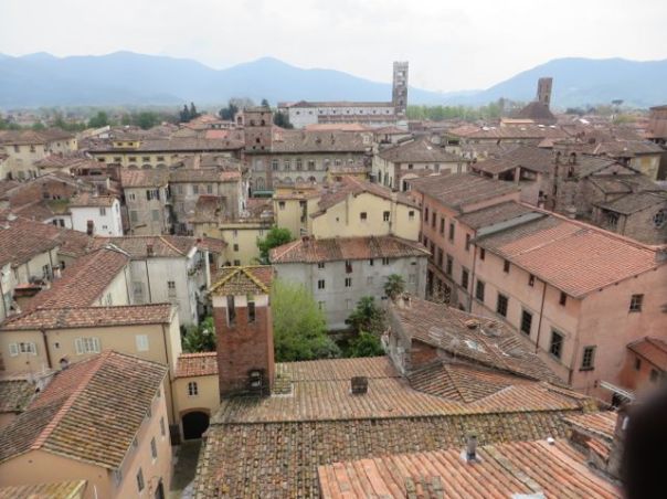 And got the best view, of course!  You can see the walls around the city in the far back.