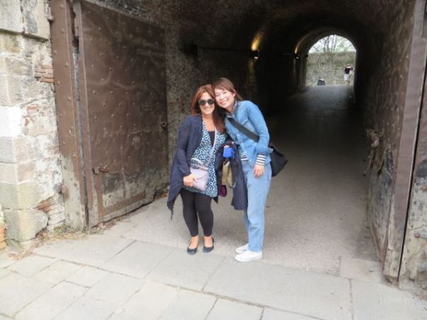 And that's us as we were leaving Lucca.