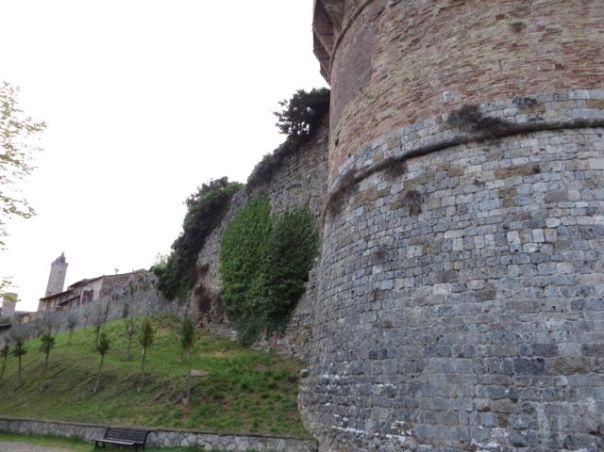 The walls surrounding San Gimignano.