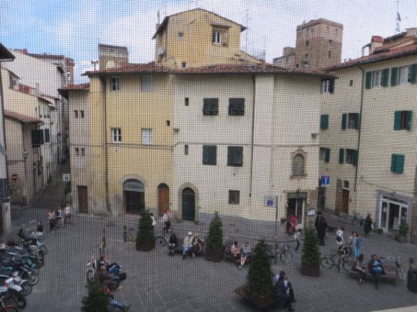 View from my window, Caffe degli Artigliani on right!