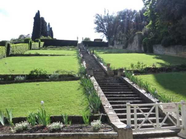 The garden stairs...