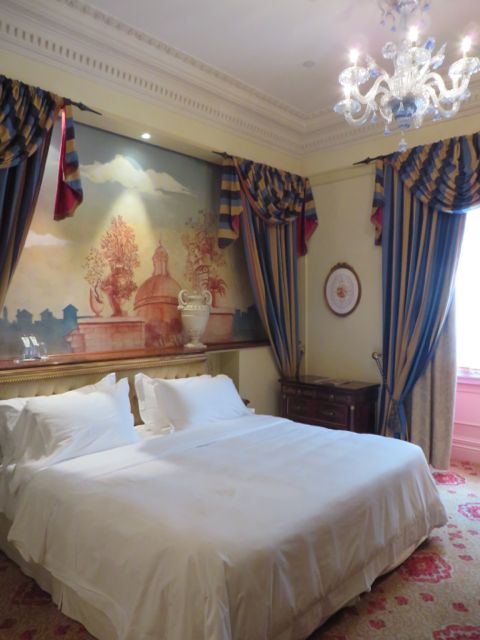 We separated the bed into 2 twins so it wasn't quite as romantic as it looks. :)