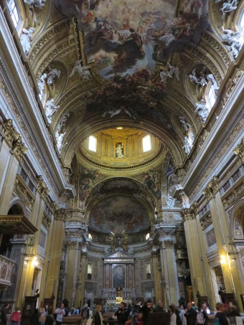 This is another church we happened upon. We had to pick our jaws up off the floor. The painted walls and ceilings are beyond words.
