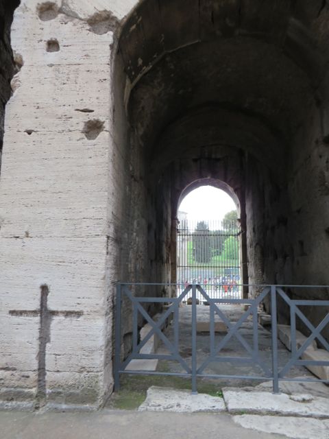 By the late 6th C, these vaulted spaces under the arcades were converted to workshops and housing until the 12th century.