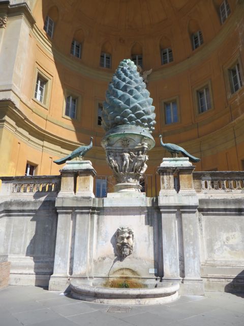 We went through the Vatican Museum first.