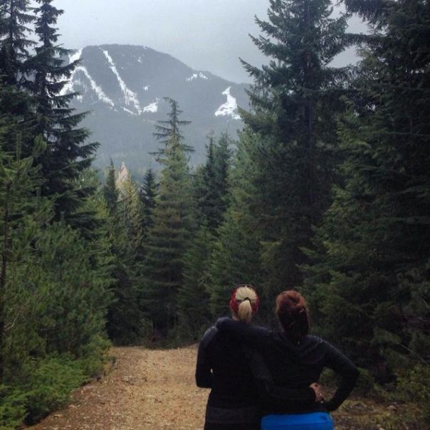 Me & Emma at the top of The Judge.