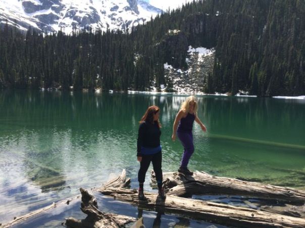 I don't know how she got me out there, but she did...