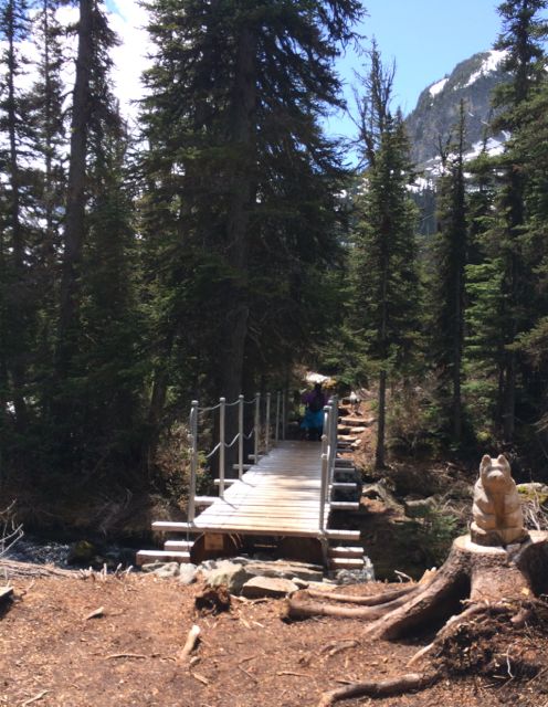 Finally made it to the top, across this bridge the 3rd glacial lake lies...