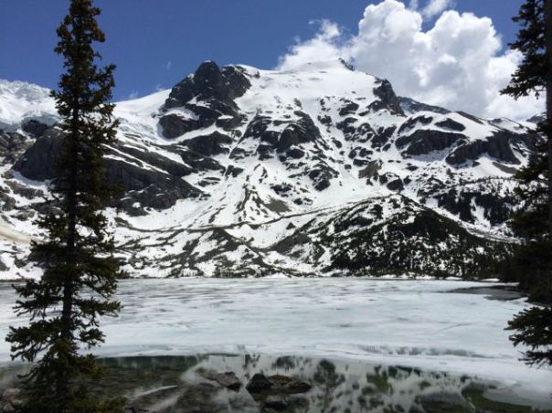 Breathtaking...with Matier Glacier looming above and the top of Joffre Peak at 8972 feet.